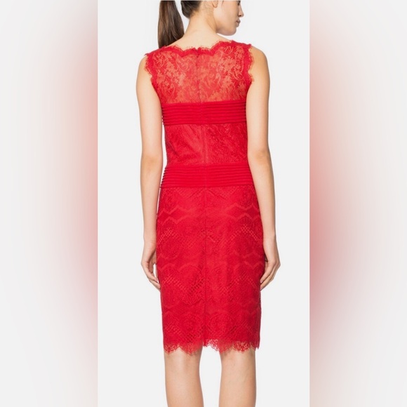 Tadashi Shoji Scarlet Lace Midi Dress - Picture 4 of 11